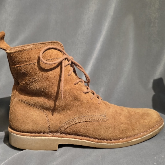 ZARA Men's Suede Lace-Up Boots - Picture 2 of 7